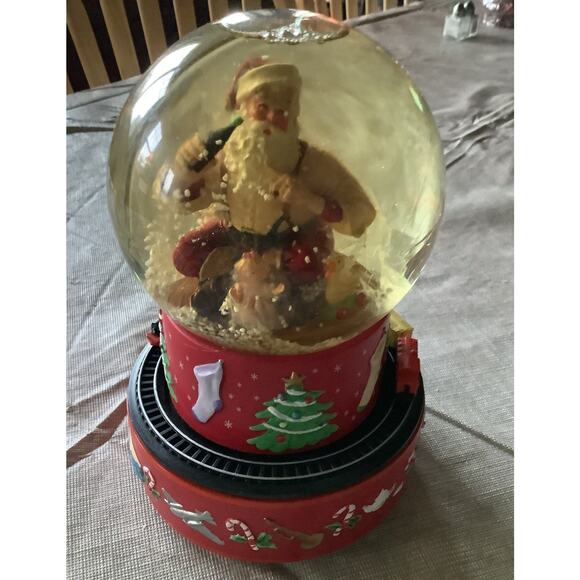1971 Rare Vintage Coca-Cola Hallmark Santa Clause Snow Globe - Picture 1 of 3